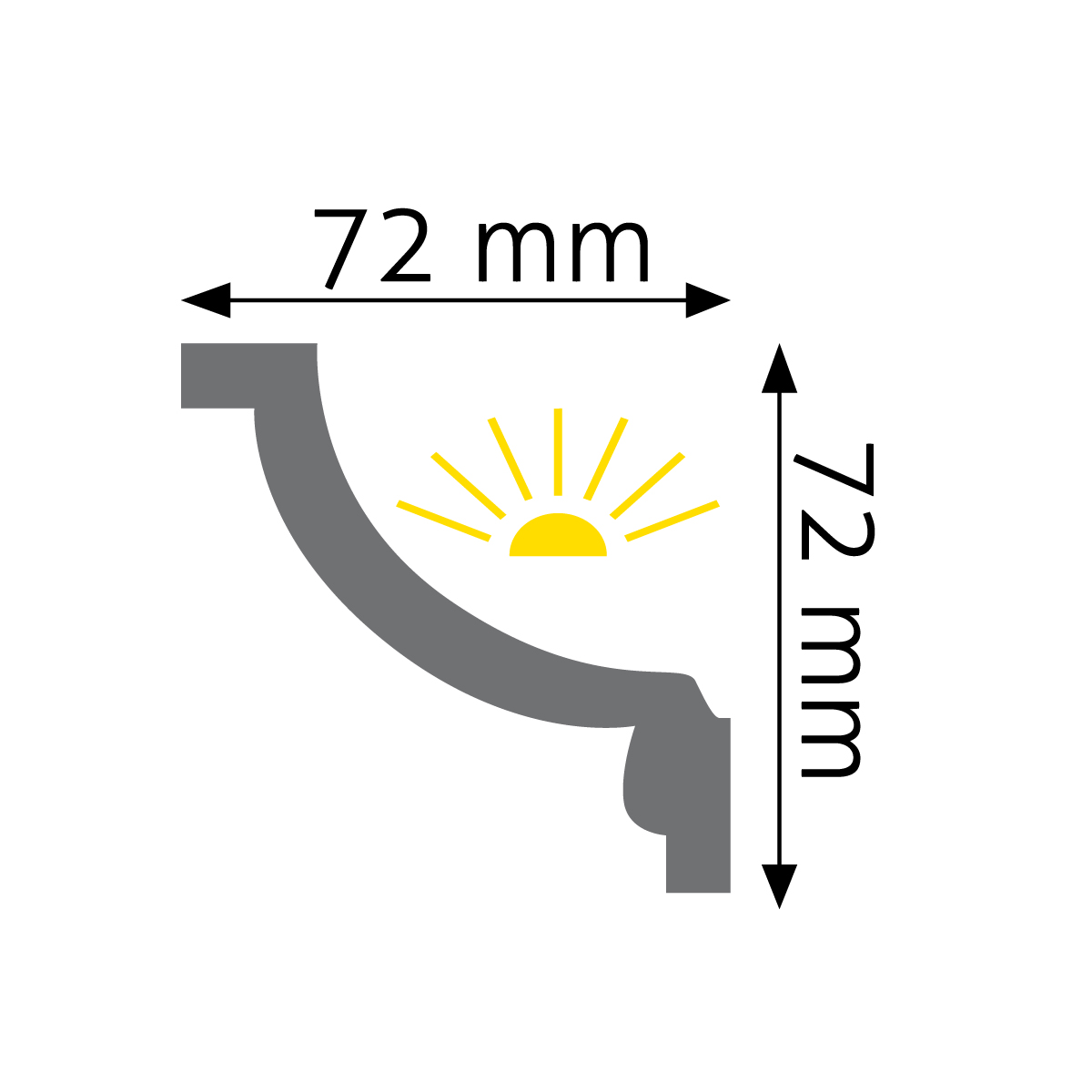 Listwa sufitowa oświetleniowa Creativa LGZ-12