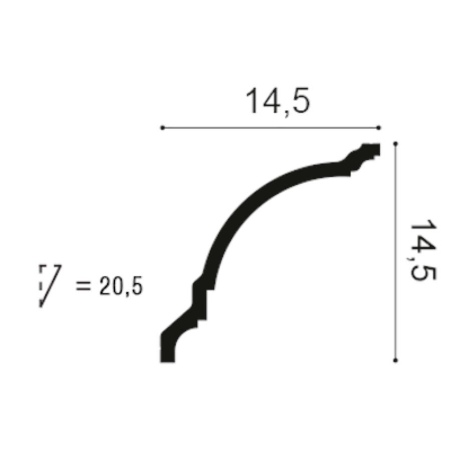 Listwa przysufitowa CX203 Orac Decor Gzyms