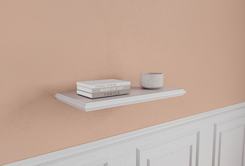 Półka Wisząca 40 cm Biała Lakierowana 22 mm  — Dorina