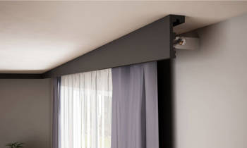 Maskownica Karnisza KROME K10040B wysokość 10 cm KOLOR CZARNY