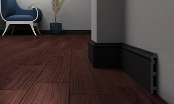 Listwy przypodłogowe czarne P12019B cokoły KROME