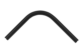 Łuk 90' do szyn karniszowych ZD Creativa KOLOR CZARNY