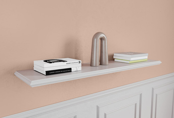 Półka Wisząca 80 cm Biała Lakierowana 22 mm  — Dorina