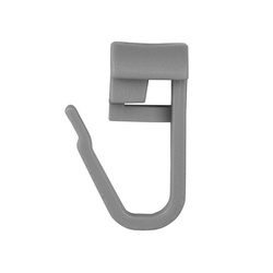 Agrafki  - 10 szt. do szyn karniszowych ZS/ZD  Creativa by Cezar kolor SZARY