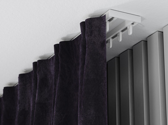 Szyny karniszowe podwójne aluminiowe CHII-250a Creativa by Cezar kolor biały RAL9016