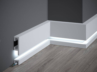 Listwa przypodłogowa LED QL019P + QL021P Mardom decor