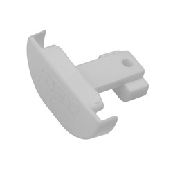 ZD. zaślepka szyny ze śrubką biała