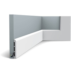 Listwa przypodłogowa biała SX184-RAL9003 Orac