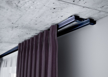 Szyna karniszowa podwójna ZS2-100 Creativa by Cezar kolor CZARNY