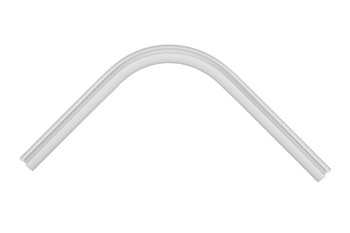 Łuk 90' do szyn karniszowych ZD Creativa + akcesoria KOLOR BIAŁY