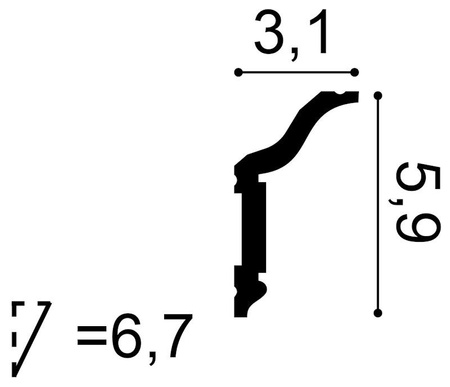 Карниз orac decor cx141